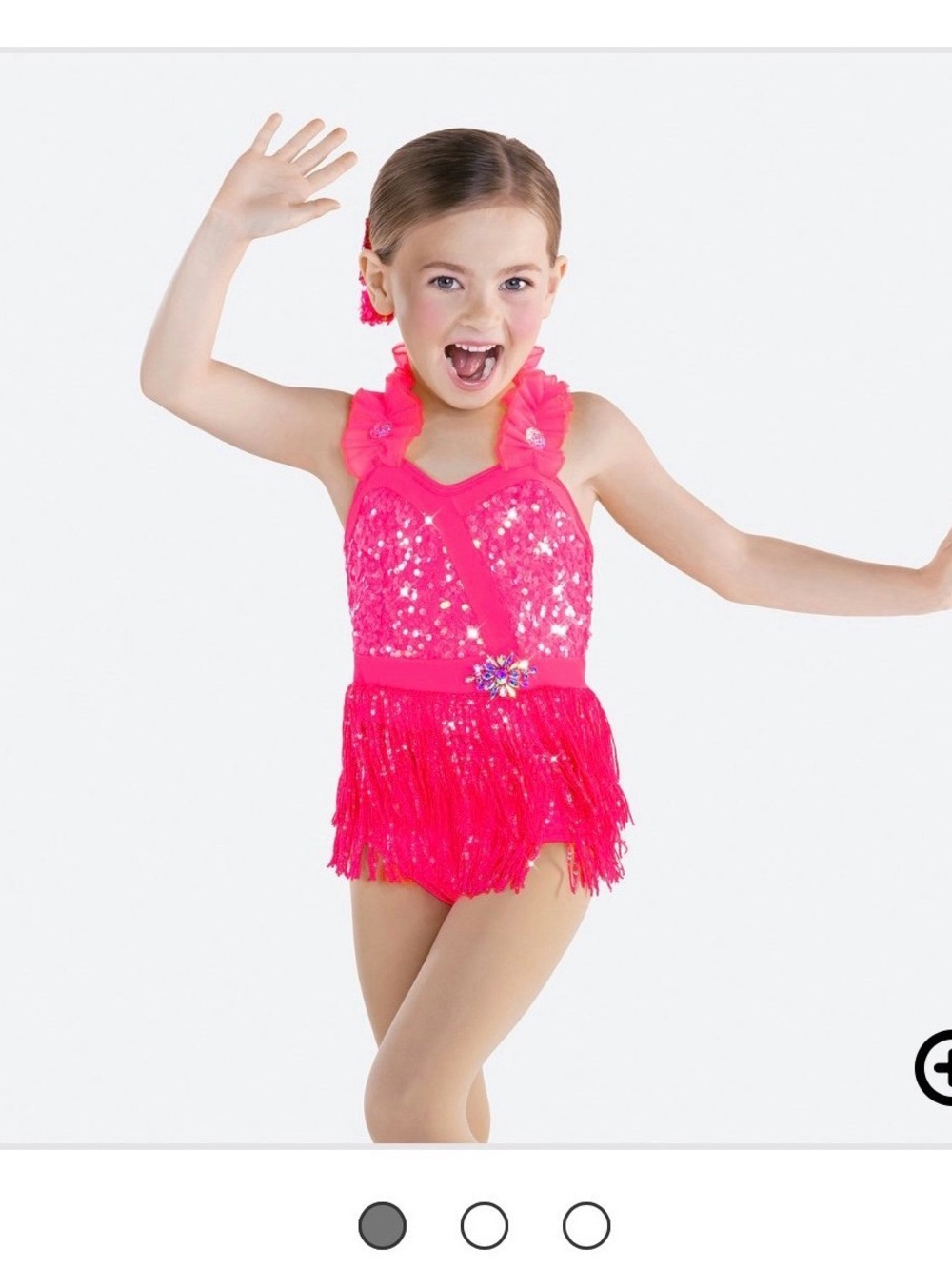 Revolution- cm, Hot Pink Sequin Dance Costume